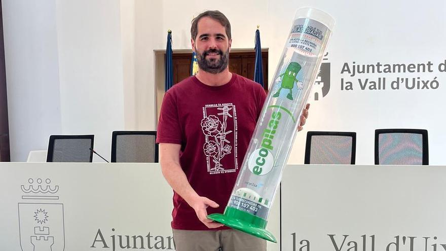 El concejal de Medio Ambiente y Transición Ecológica, Marc Seguer, ha presentado esta campaña de recogida selectiva de pilas.