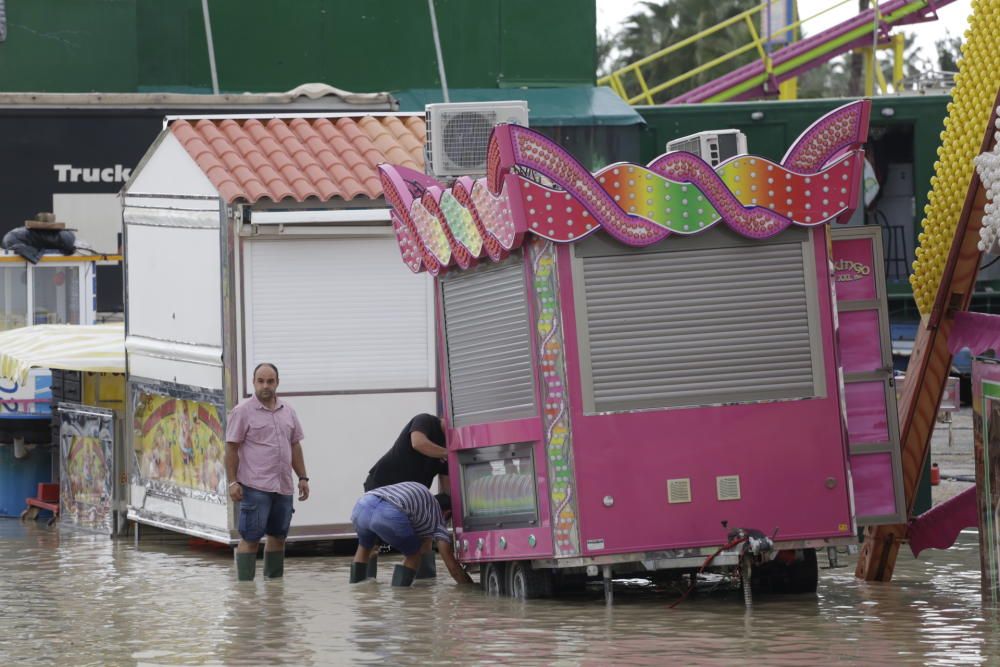 Así ha quedado la feria de La Fica tras la gota fría