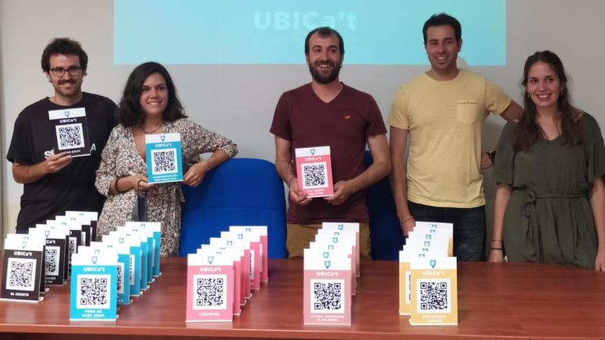 Els creadors de l&#039;apicació &quot;Ubica&#039;t&quot; amb els codis QR dels establiments