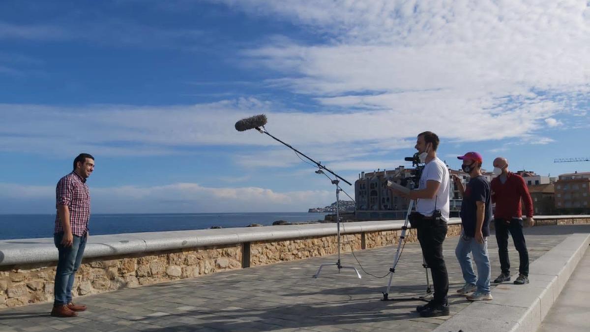 Jordi Gallegos, a l&#039;Escala, defensant el jaciment d&#039;Empúries