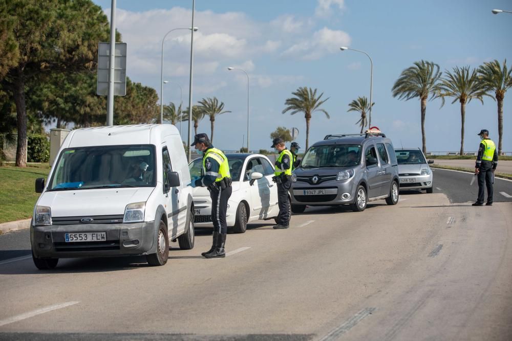 Controles en las carreteras de Mallorca