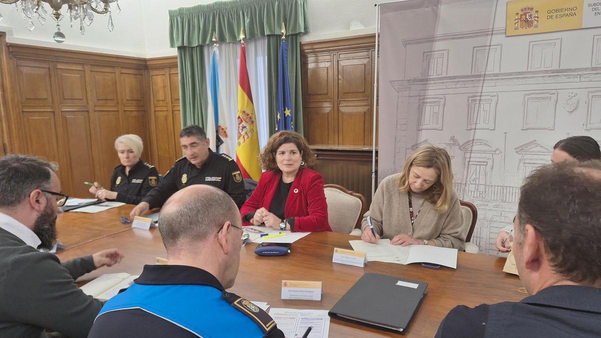 Junta de Seguridad preparatoria del partido entre el Dépor y el Sporting de Gijón