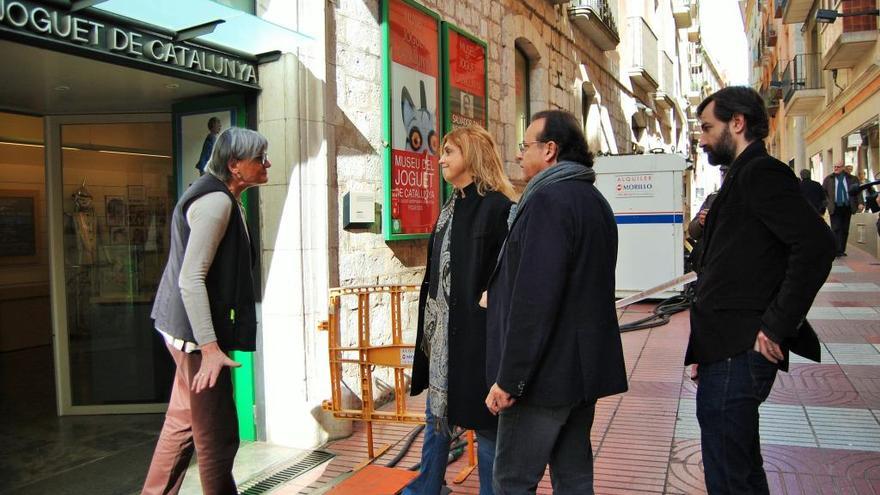 Marta Felip, Quim Felip i Lluís de Anguera, a la zona de l&#039;avaria.