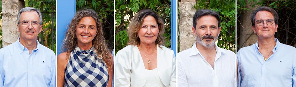 Bernardino Comas, Victoria Ramis, Antonia Sampol, Xavier Molina y Juan Manuel Buades.