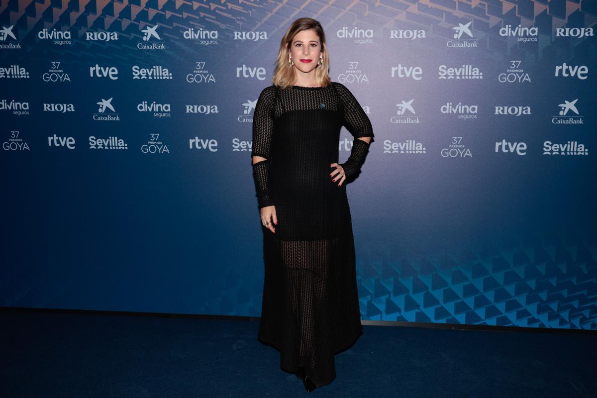 Ángela Cervantes en la cena de los nominados a los Premios Goya