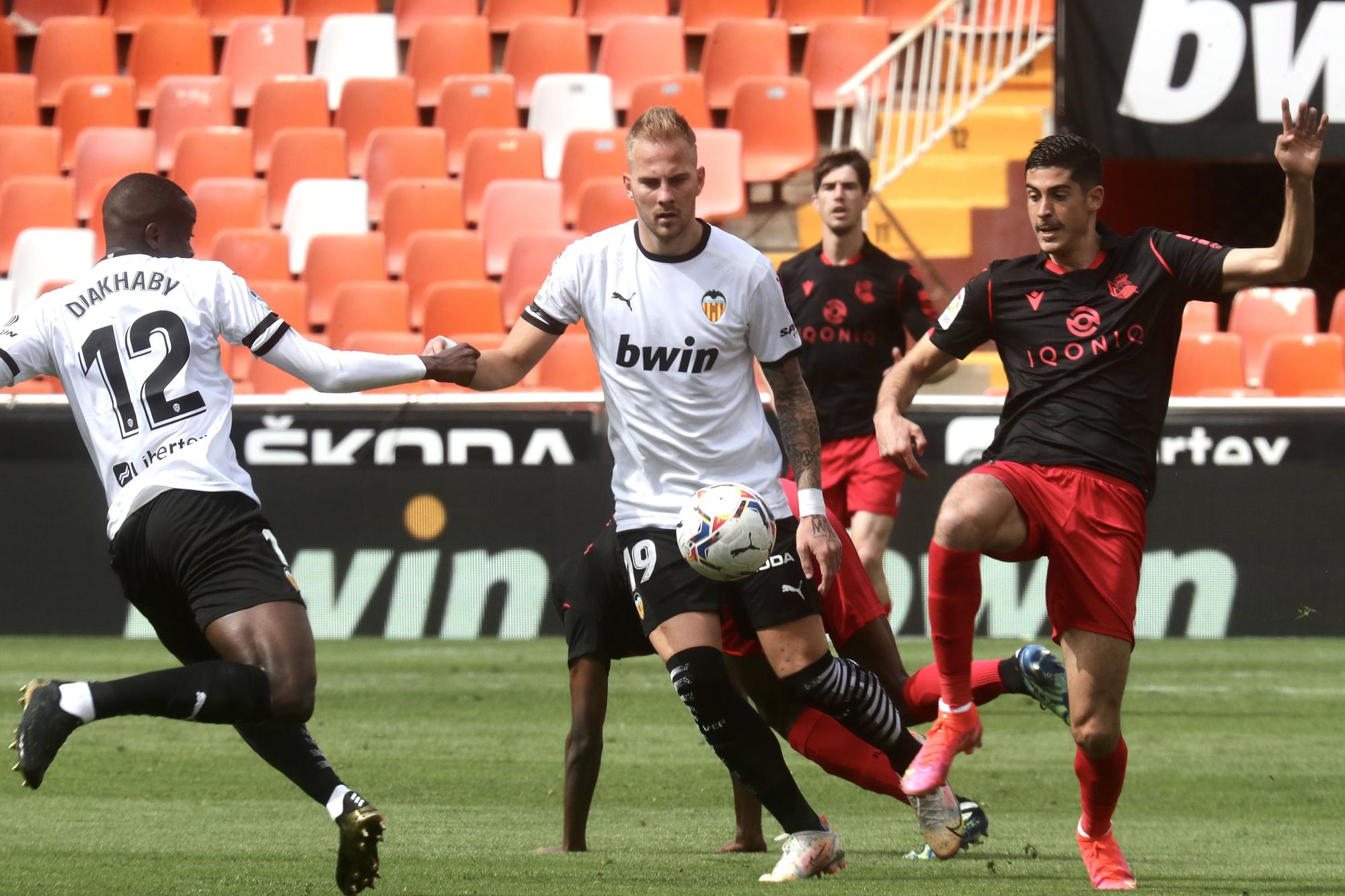 Las imágenes del empate entre el Valencia CF y la Real Sociedad