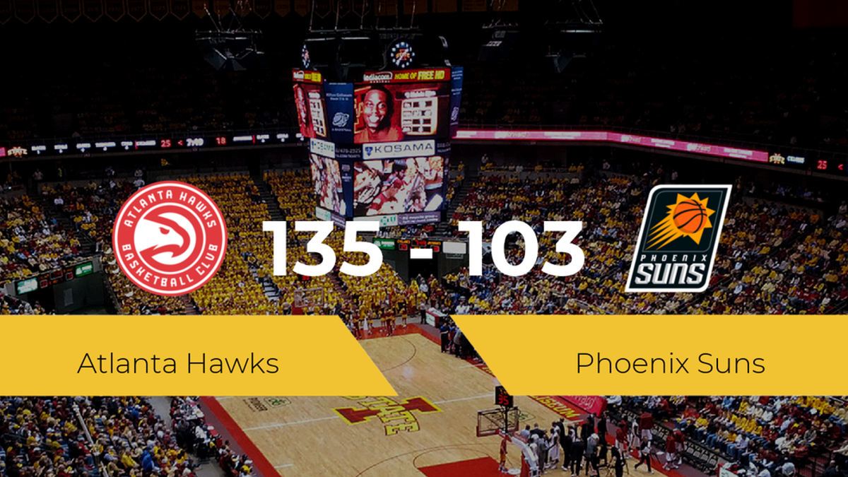 Atlanta Hawks se hace con la victoria contra Phoenix Suns por 135-103