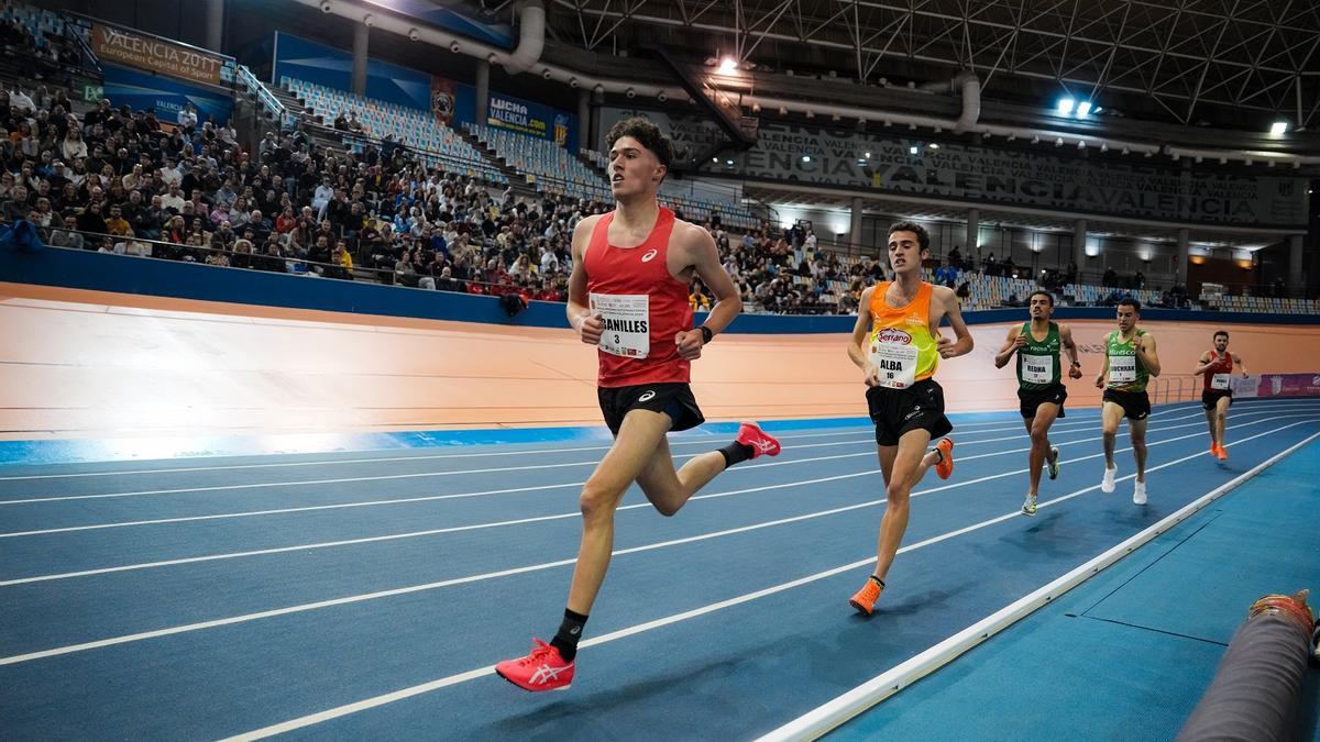Xavi Cabanilles, en una carrera de atletismo