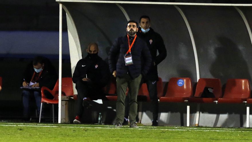 Las sensaciones de David Gallego tras el pase del Sporting en Copa del Rey