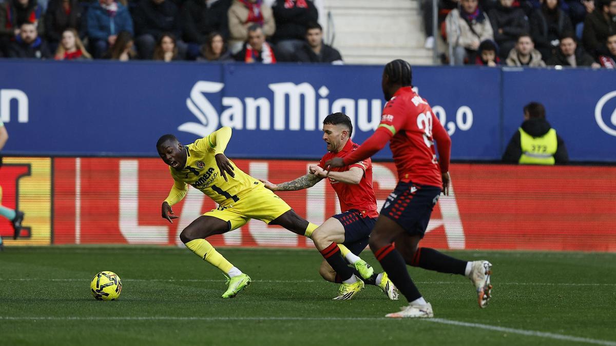 El Villarreal se deja dos puntos en Pamplona.