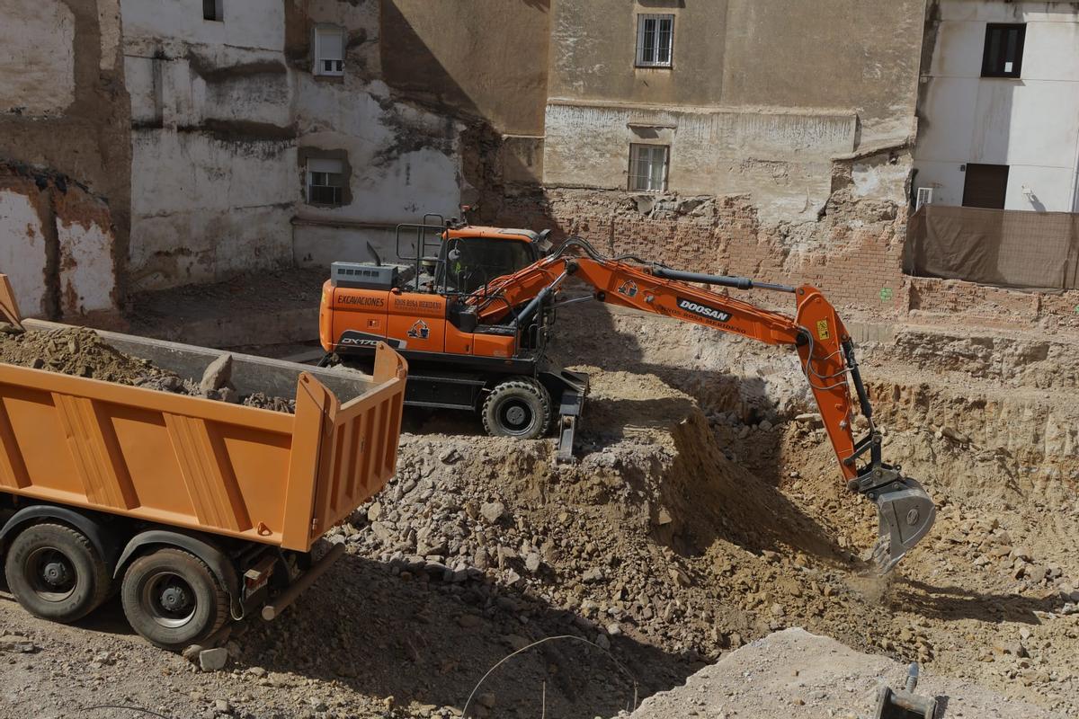 Obras en el Palacio de Godoy.