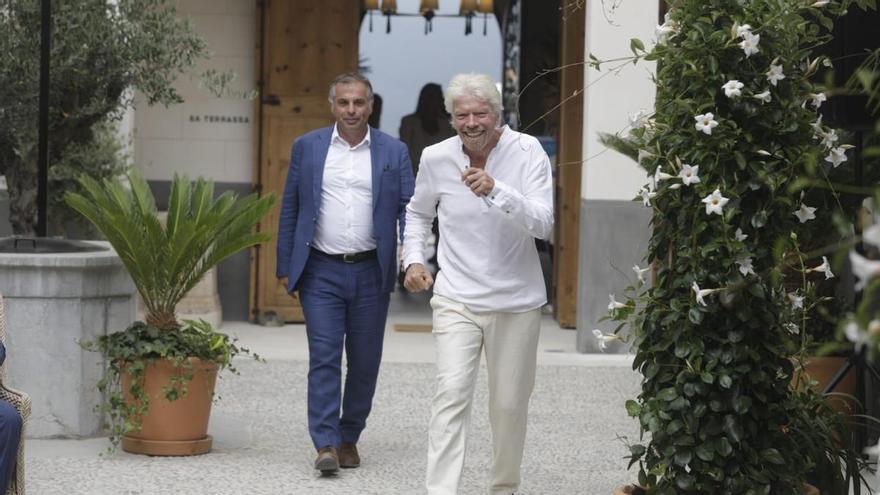 Richard Branson en la inauguración del hotel Son Bunyola: &quot;Amo Mallorca y siempre he estado enamorado de la Tramuntana&quot;