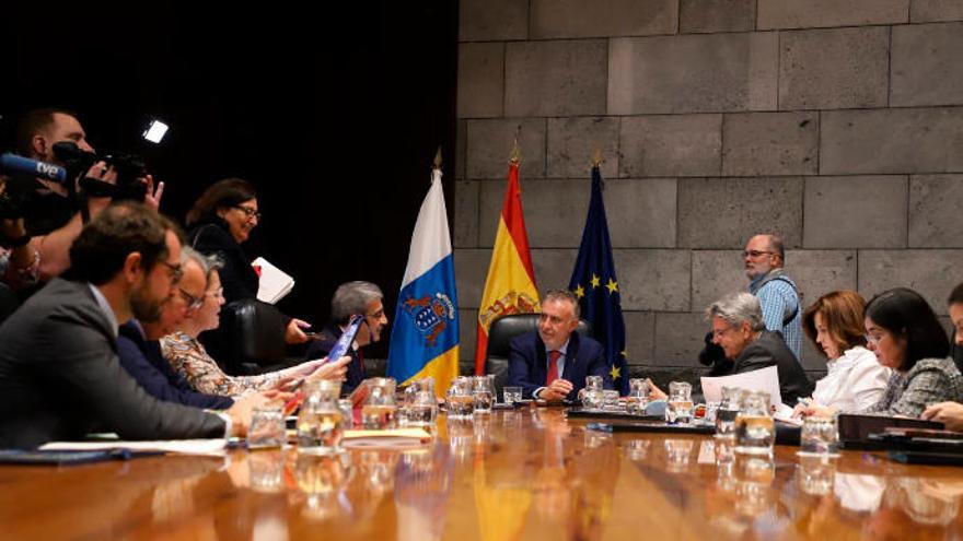 Imagen del Consejo de Gobierno celebrado en Santa Cruz de Tenerife entre el jueves y ayer bajo la presidencia de Ángel Víctor Torres.