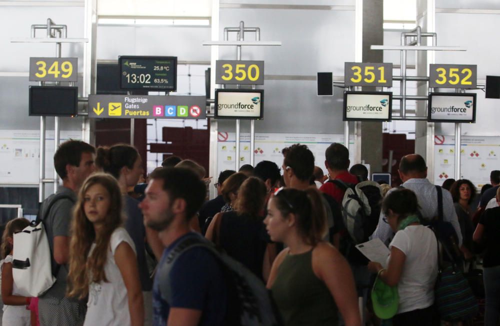 Operación retorno en el aeropuerto de Málaga