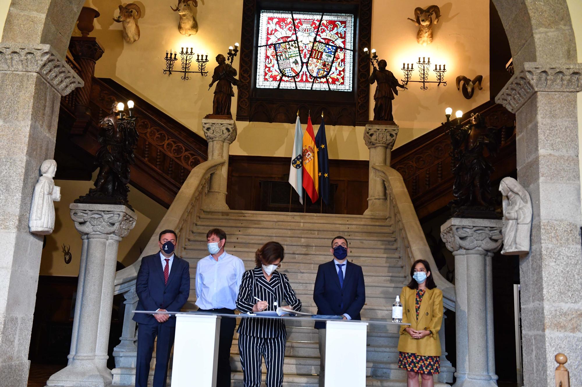 Acto oficial de la apertura de las jardines del pazo de Meirás