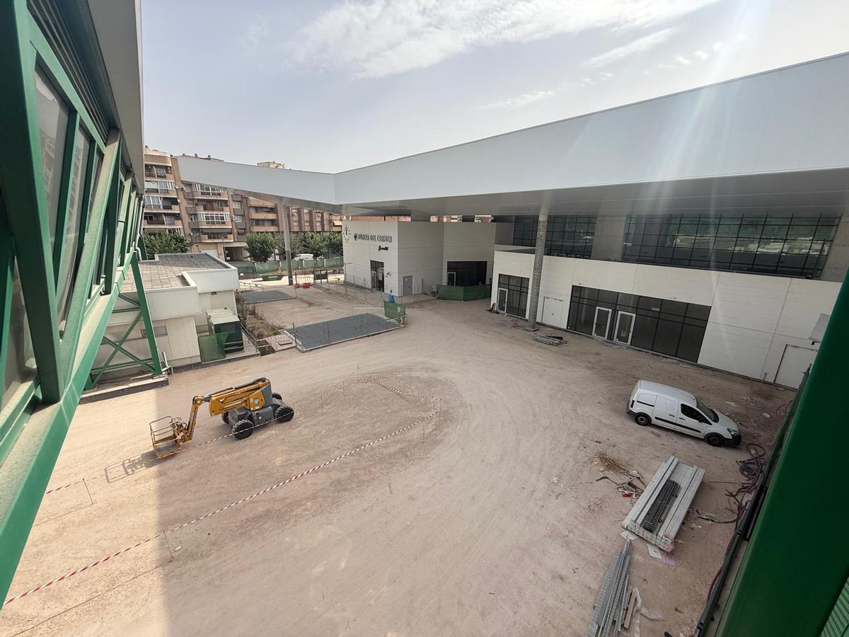 La futura estación de autobuses de El Carmen, en obras.