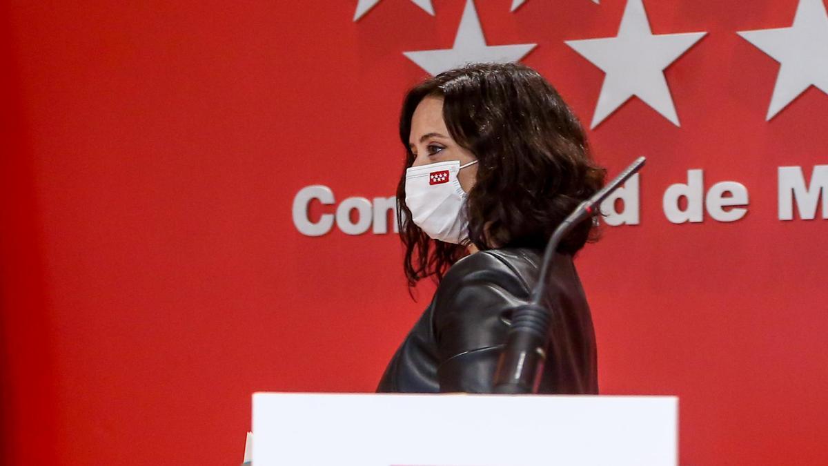 La presidenta de la Comunidad de Madrid y candidata a la reelección, Isabel Díaz Ayuso.