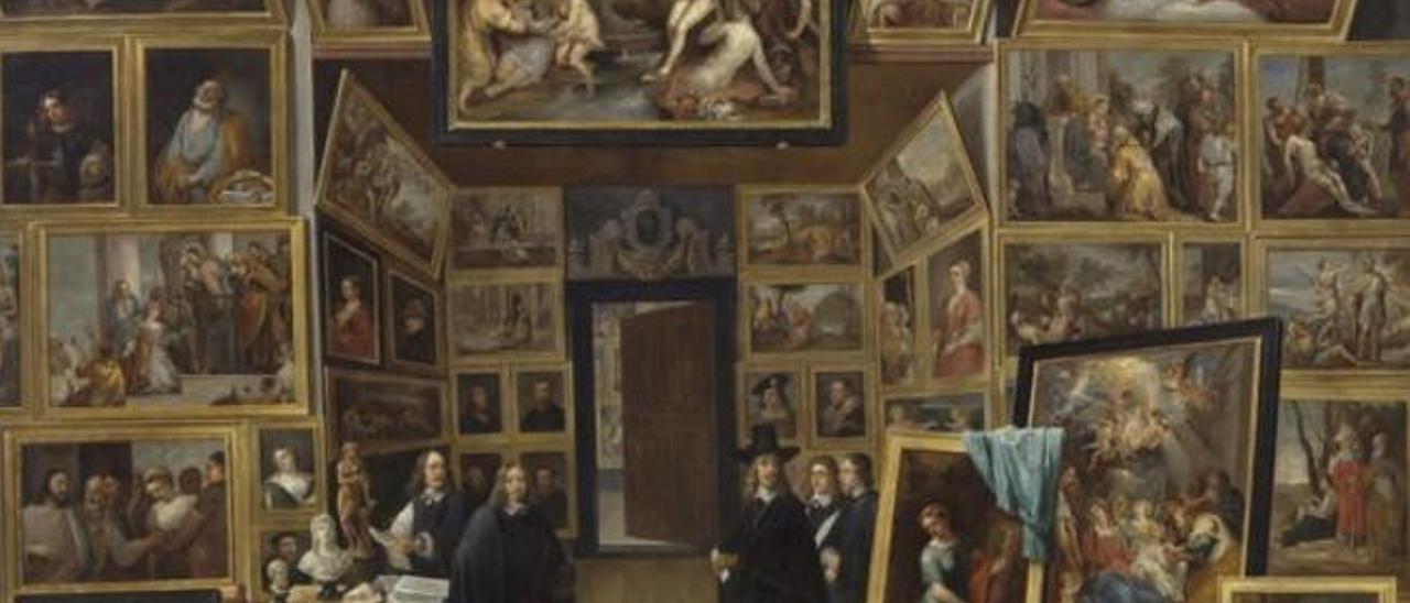 El archiduque Leopoldo Guillermo rodeado de pinturas, obra de David Teniers.
