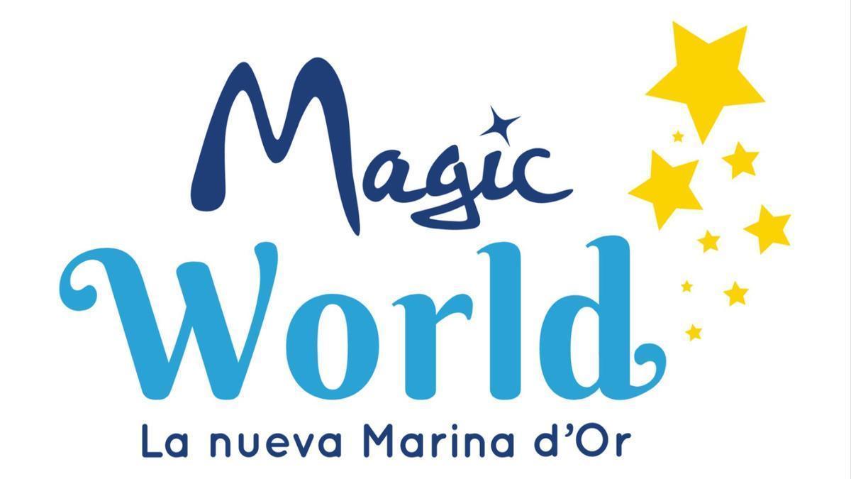 Logotipo de Magic World, la marca elegida para relanzar Marina d'Or.