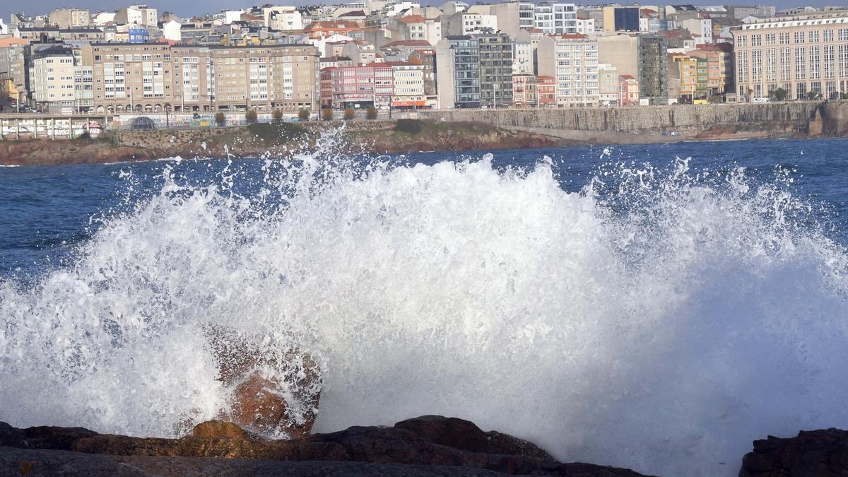 Domingo de temporal en A Coruña