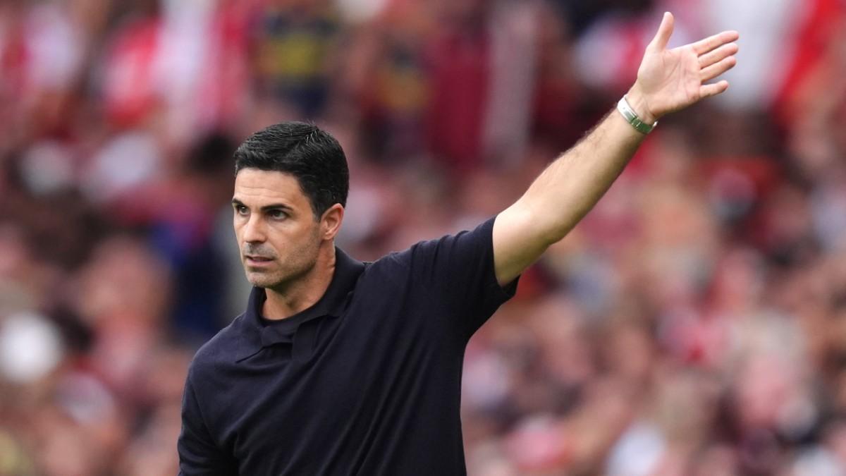 Mikel Arteta en el encuentro contra el Chelsea