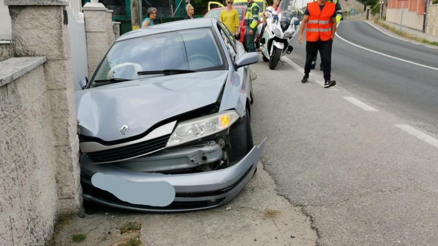 Estado del coche tras el siniestro./ S.A.