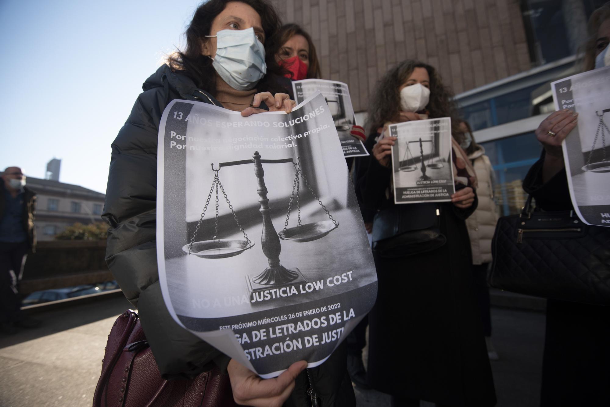 Jornada de huelga de Letrados de la Administración de Justicia