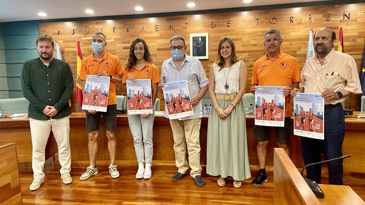 La presentación del Campeonato de España Sub-20 se realizó en el ayuntamiento de Torrent.