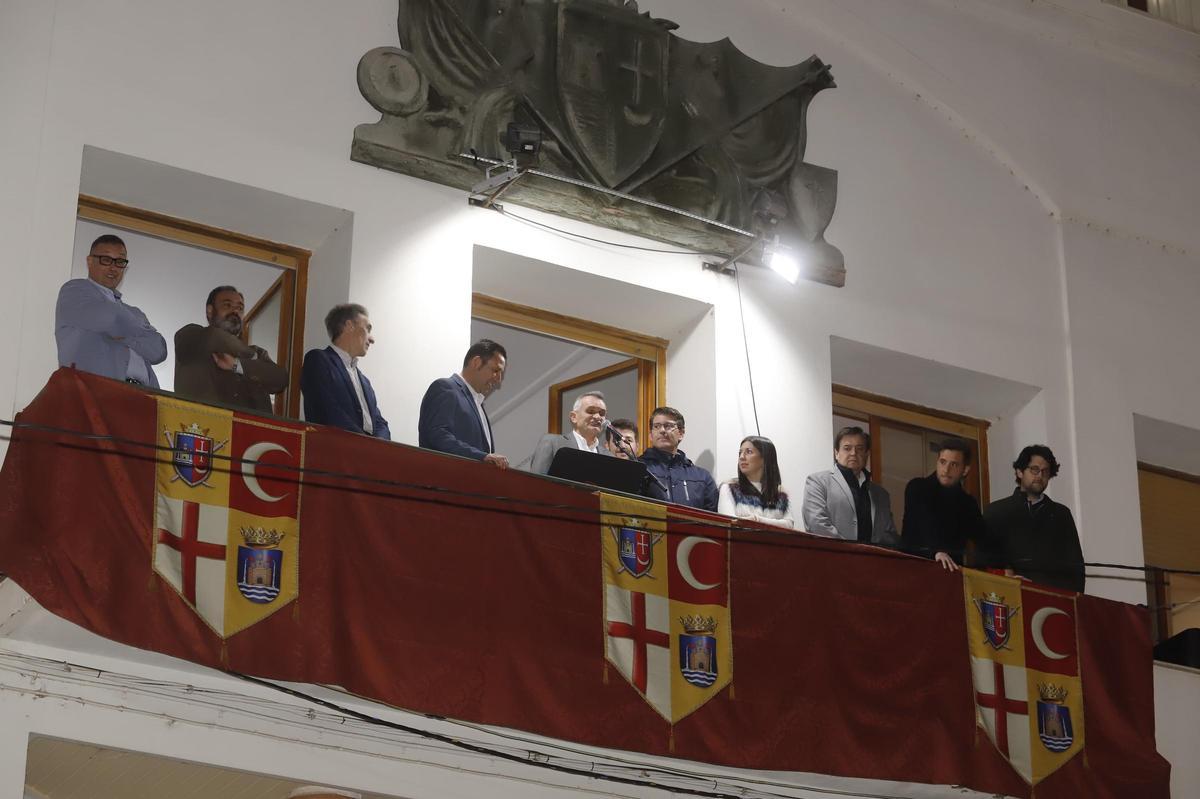 El pregón desde el Ayuntamiento de Ontinyent que ha inaugurado el evento.