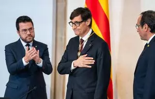 Toma de posesión del presidente electo de la Generalitat, Salvador Illa, este sábado en Barcelona