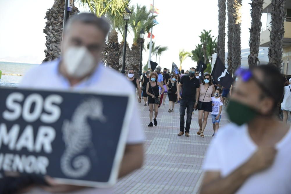 Manifestación contra el estado del Mar Menor