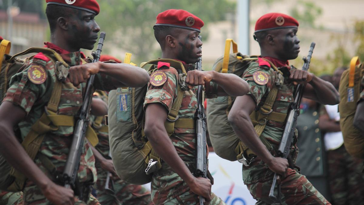Imagen de archivo de militares de Benín.