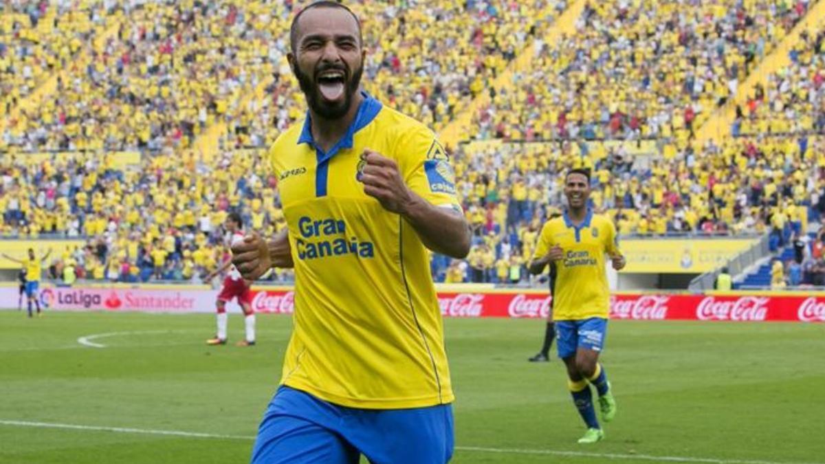 El Zhar marcó dos de los cinco goles de la 'manita' que le endosó Las Palmas al Granada