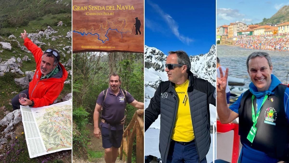 De izquierda a derecha: Fernando Ruiz Lavid, 'Tato'; Juan Carlos Menéndez Fernández, 'Kaly'; Antonio 'Ton' Soto Zaragoza y Ricardo 'Calo»'
