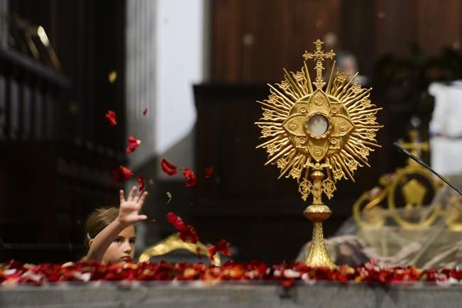 LLUVIA DE PETALOS EN LA CATEDRAL