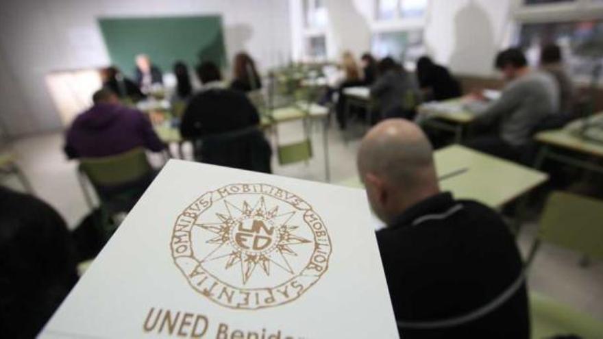 Imagen de una de las aulas de la UNED de Benidorm, donde hay matriculados más de 600 alumnos.