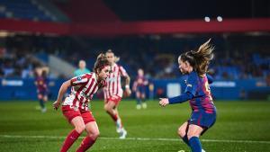Claudia Pina durante el partido