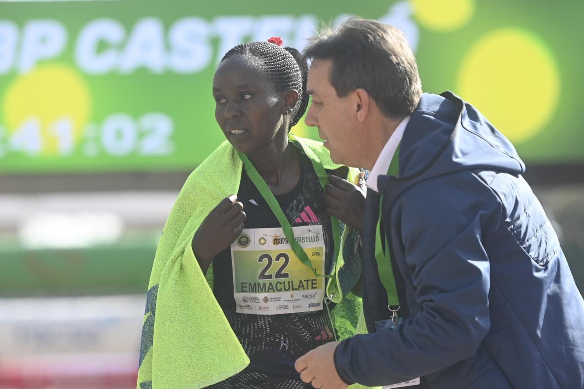 Algunas de las mejores celebraciones en meta del Marató bp Castelló