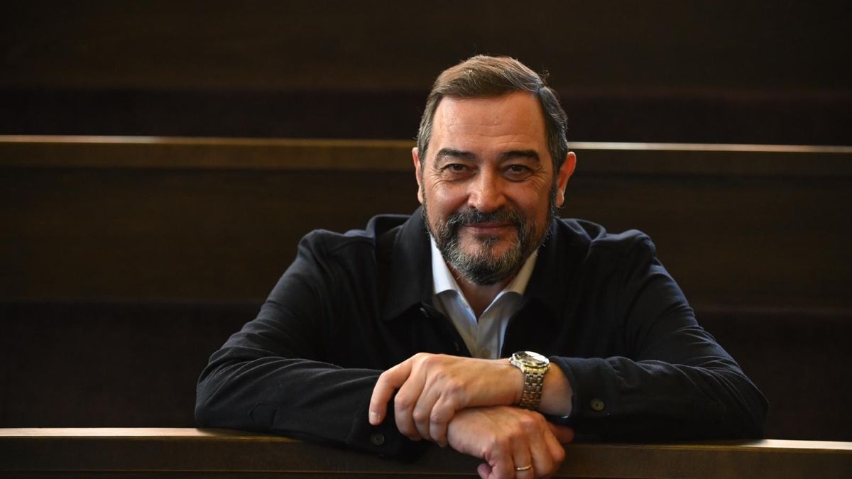 El periodista Rafa de Miguel, antes de la entrevista con este diario.