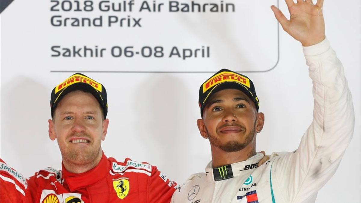 Vettel reforzó su liderato en Bahrein, donde Hamilton acabó 3º