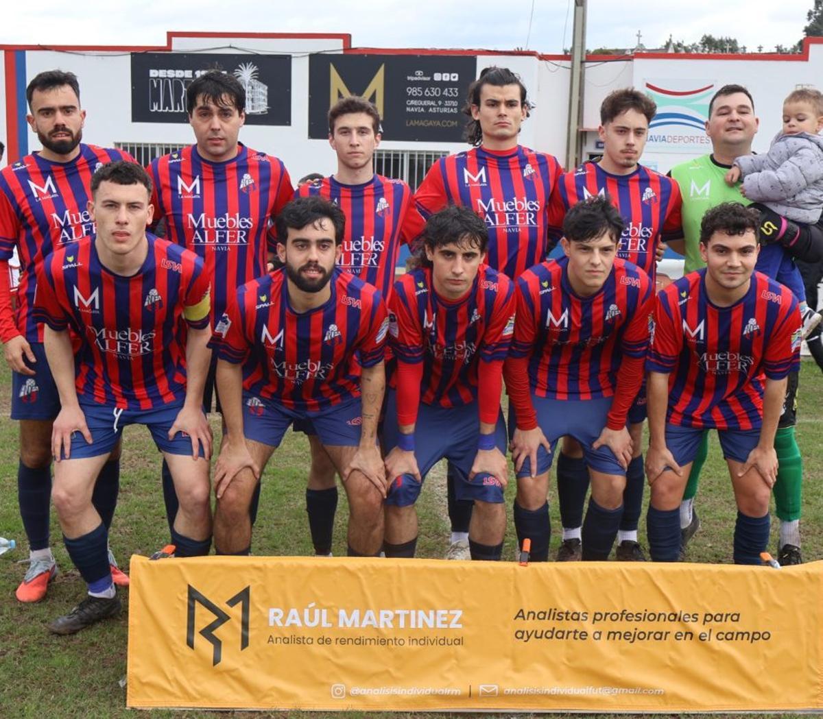 El once del Andés, ayer, ante el Tineo. | ANDÉS