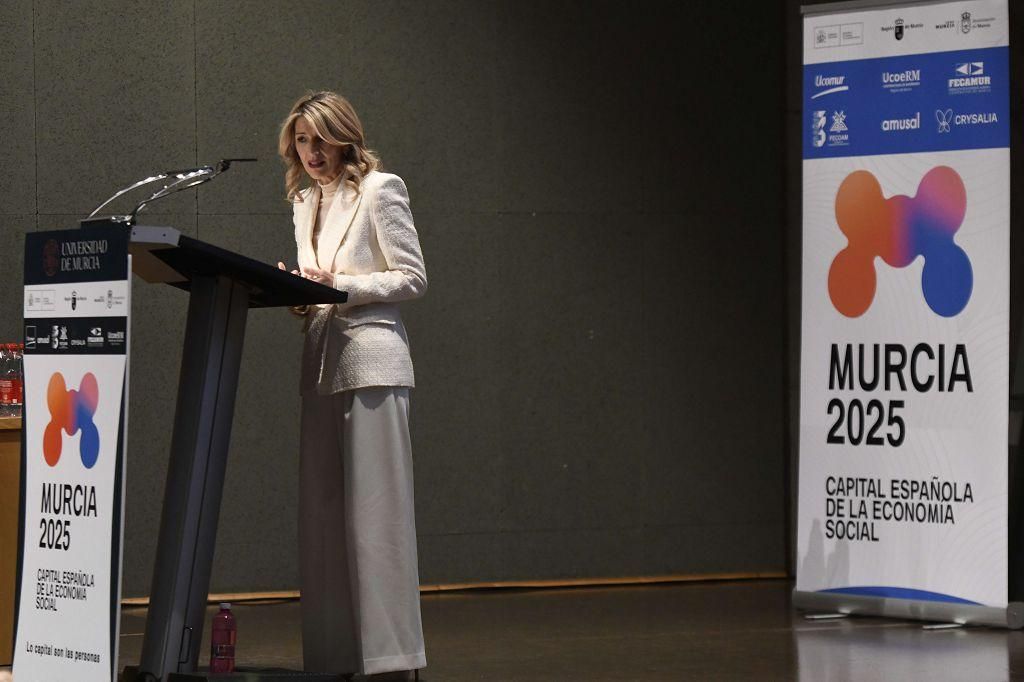 El acto en la UMU para celebrar que Murcia es Capital Española de la Economía Social 2025