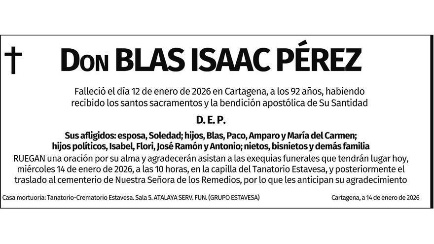 Don Blas Isaac Pérez