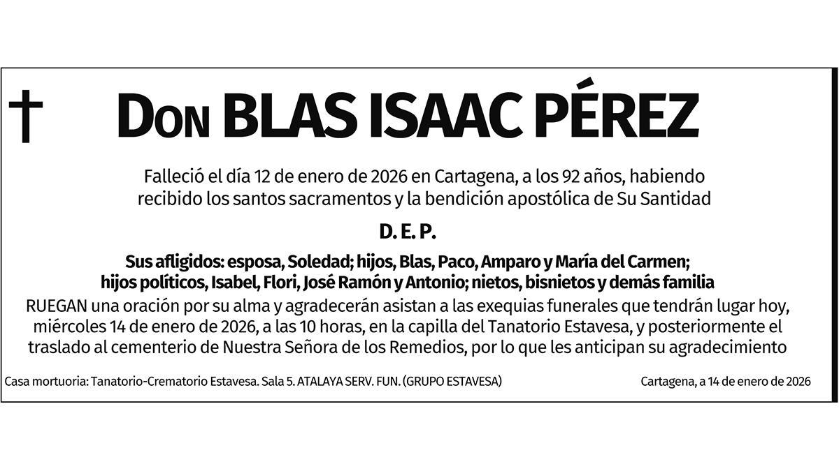 Don Blas Isaac Pérez