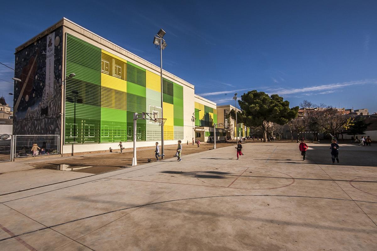 Pati de l’Escola Pau Casals de Rubí. 