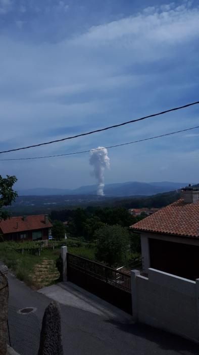 Explosión en un almacén pirotécnico en Tui