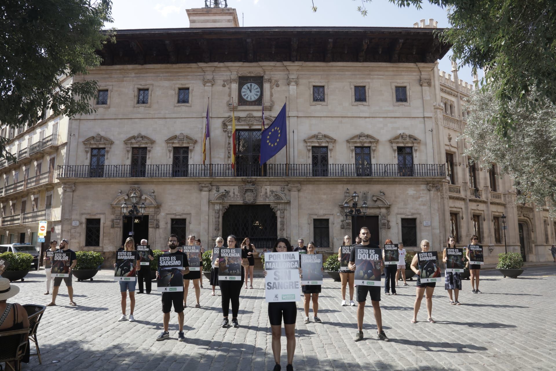 Manifestación antitaurina en Palma: "La tortura no es arte ni es cultura"