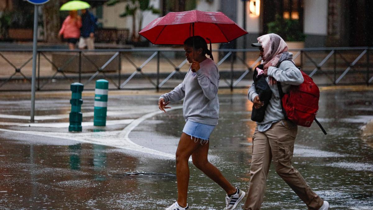 Lluvia en Ibiza en una imagen de archivo