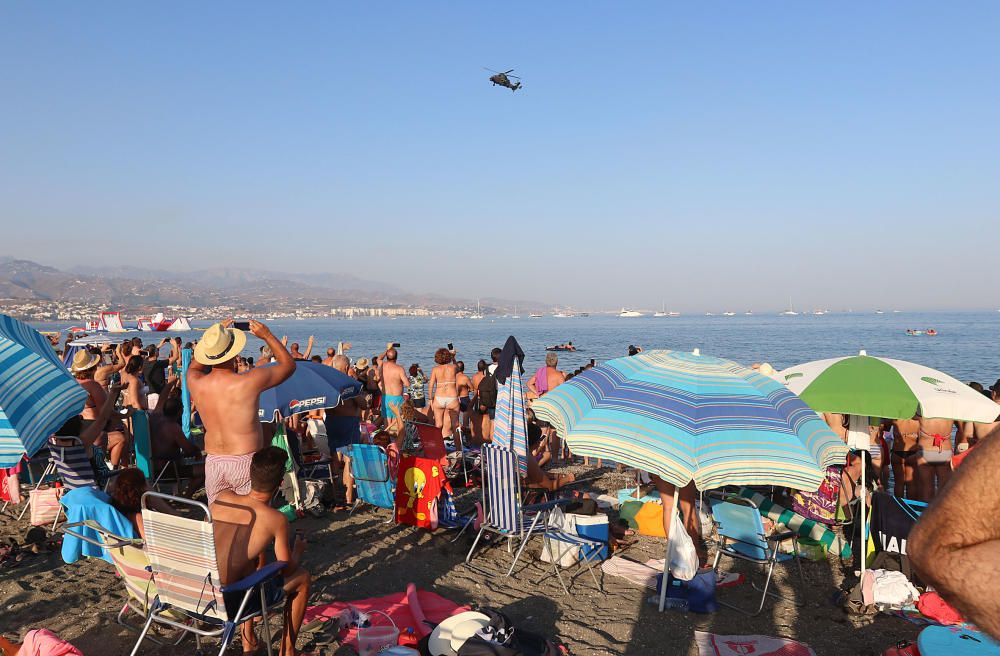 La jornada del sábado estuvo marcada por un espectáculo al atardecer sobre las playas de la localidad torreña