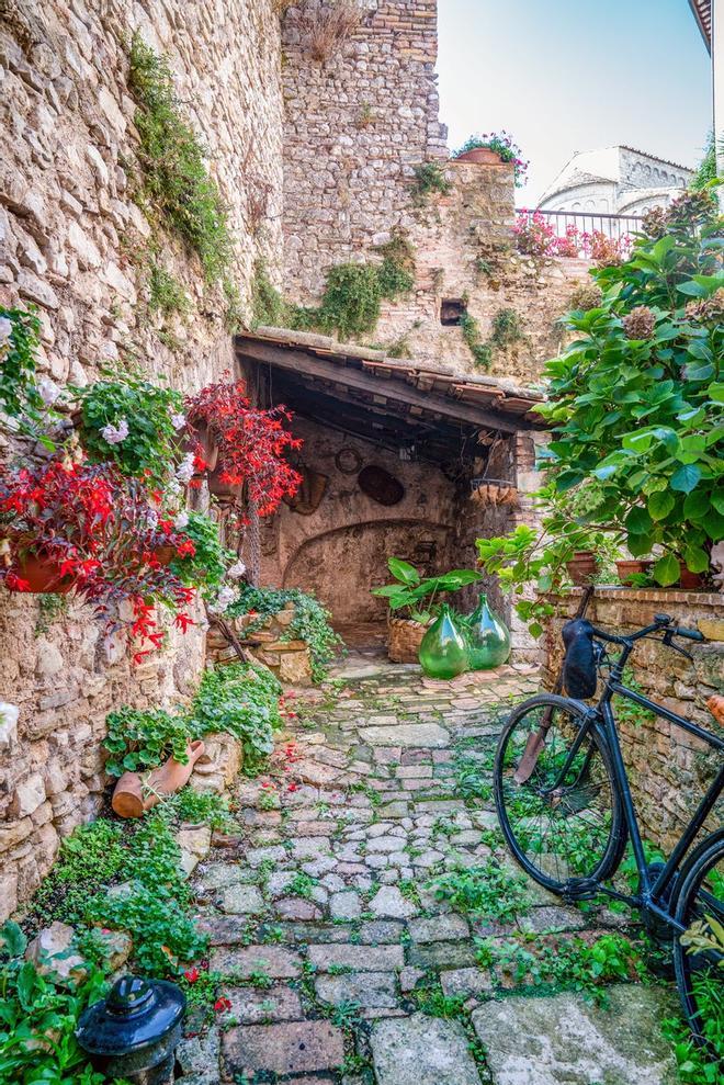 Spoleto, Italia, Bicicleta